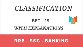 Classification Set - 13 Quiz