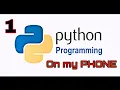How to run python on Android phone 1 Print Hello world - Python Programming Qpython OL