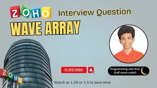 Wave Array GFG Approach Code with explanation