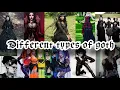 DIFFERENT GOTH TYPES