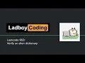 Leetcode 985 Verify an alien dictionary English Python Ladboy Coding
