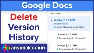 How to Delete Version History in Google Docs