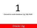 Oracle11g SQL Tutorial 1 Connect to oracle database SQLPLUS