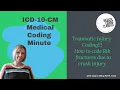 Medical Coding Minute How to code rib fractures due to crush injury