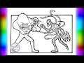 VENOM vs CARNAGE Coloring Page Marvel superheroes coloring pages Let there be Carnage music NCS