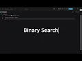 Binary Search using C
