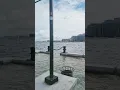 High tide at the Boston Harbor