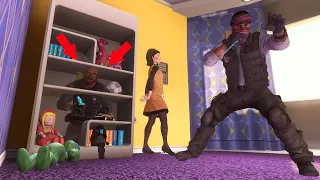 HE WAS HIDING INSIDE OF THE SHELF ON NUKETOWN?!?!