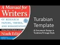 Turabian Template and Document Design