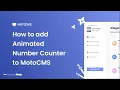 How to add an Animated Number Counter to MotoCMS