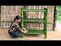 Download Lagu Women Making bamboo shelves for dishes and creating furniture from bamboo
