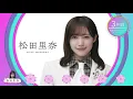 櫻坂46　選抜発表　15thシングル「Lonesome rabbit」　フォーメーション