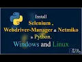 Install Selenium Netmiko and Webdriver-Manager using Python Ethica