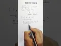 Math Trick Basic Math Rules