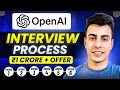 OpenAI Hiring Process 1 Crore Pay Rounds System Design Preparation Tips