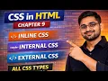 CSS in HTML Explained Inline Internal External CSS Chapter 9
