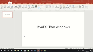 javafx two windows