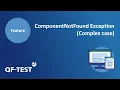 QF-Test ComponentNotFoundException - Complex case GUI Testing Tool