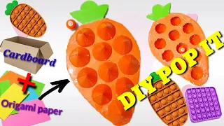 Download DIY POP IT Carrot || Cara Membuat POP IT Wortel dari kertas dan kardus MP3