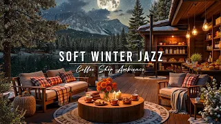 Cozy Winter Coffee Porch With Soft Jazz Background Music Warm Piano Jazz Music For Studying Work 