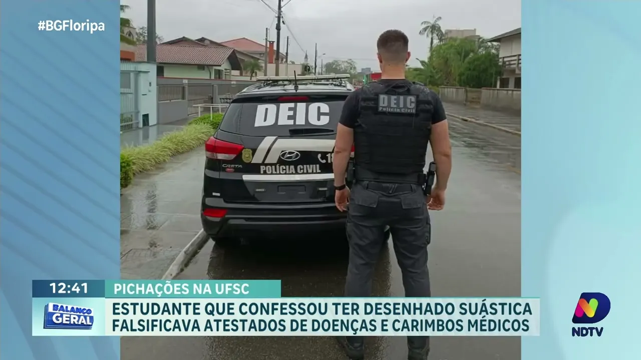 Escândalo na UFSC: estudante confessa pichações antissemitas e falsificação de documentos
