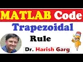Matlab Code of Composite Trapezoidal Rule Numerical Methods