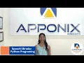 Testimonial from Spoorti Biradar Python Programing at Apponix Technologies - Apponix Technologies