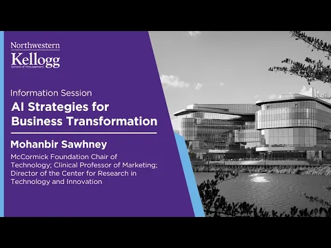 Information session on Kellogg’s AI Strategies for Business Transformation program