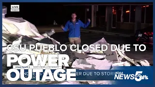 Hundreds Without Power CSU Pueblo Closed