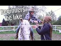 Types of BEGINNERS taking horse riding lessons parody