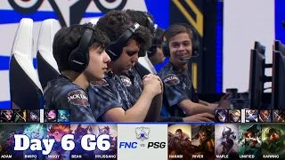 FNC vs PSG | Day 6 Group C S11 LoL Worlds 2021 | Fnatic vs PSG Talon - Groups full game