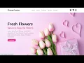 Responsive Flower Shop Website Design Using HTML CSS Only