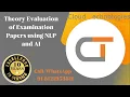 Theory Evaluation of Examination Papers using NLP and AI B-Tech IEEE Projects Hyderabad Ameerpet