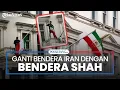 Lagu Demonstran Ganti Bendera Iran dengan Bendera Shah di Gedung Kedubes Iran London