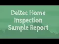Deltec Home Inspection Sample Report