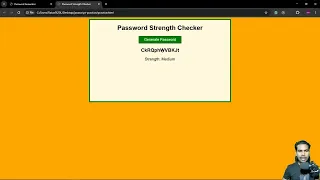 Project-14 Build a Strength Checker Random Password Generator Mini Project Using HTML CSS JS