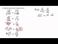 Simplifying a Radical Expression with Fractions
