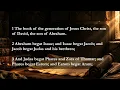 Matthew 1 | King James Version (KJV) Audio Bible Reading | Narrated by Steve Ram