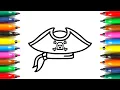 How to draw a Pirate Hat