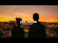 You know - elsu (sezen aksu - biliyorsun) English cover (sözleri/lycrs)