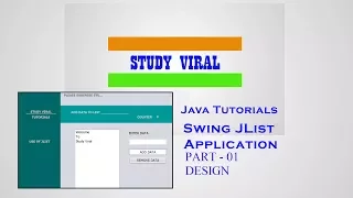 Java GUI - JList Java Swing Using Netbeans Part 01