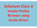 Invoke FirefoxBrowser using gecko driver in Selenium 3 0 and above