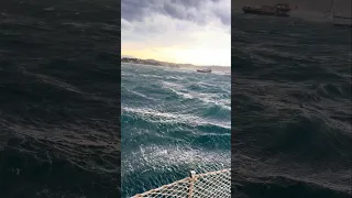 We survived a 50 knot storm in Corfu on 30 June 2026. Our strongest storm yet…