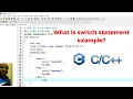 Switch Case Statement with Program EXAMPLES - C Tutorial for Beginners in Hindi 25