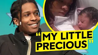 rihanna welcomes first baby with a ap rocky