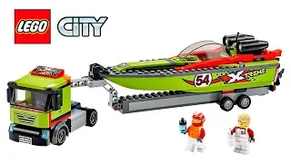 LEGO City  60254  Race Boat Transporter  SPEED BUILD