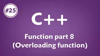 c - Function part 8 Overloading Function