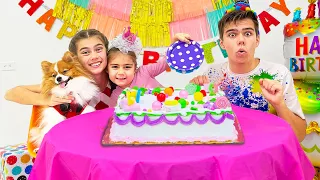 ناستيا تحتفل بعيد ميلاد الكلب دندنها