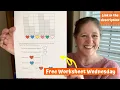 Free Worksheet Wednesday Graphing