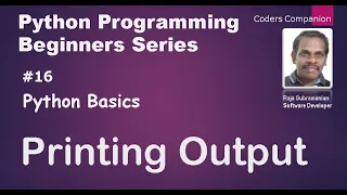 Python Basics - Printing Output